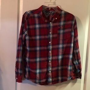 Boys Tommy Flannel Cotton Shirt